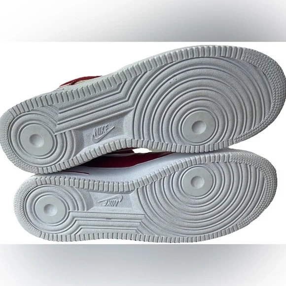 Nike Air Force 1 High Gym Red Perforated Men’s Size 12 Retro 2016 Rare - Picture 6 of 10